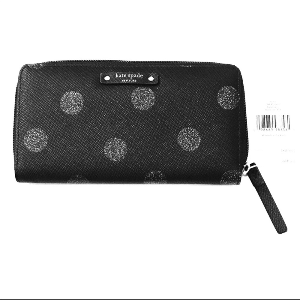 Black Kate Spade Polka Dot Wallet